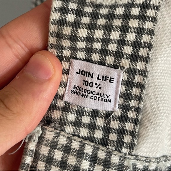 Women’s zara gingham denim jacket size small - Picture 7 of 8